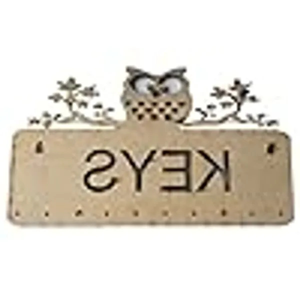 My_Dream_Carts_Owl_Key_Holder_-_Wooden_Stylish_Keys_Organizer_&_Stand_for_Home_Decor_-_Handcrafted_Key_Hanger_&_Chain_Holders_-_MDF_Wood_Wall_Mounted