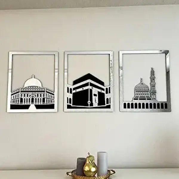 Auromin_Set_Of_3_Masjid_Al_Aqsa,_Masjid_Al-Haram_&_Masjid_An-Nabawi_Acrylic_Islamic_Wall_Decor_Art_|_Muslim_Arabic_Calligraphy_Wall_Frame_for_Wall_Decoration_|_Perfect_for_Islamic_Gifts