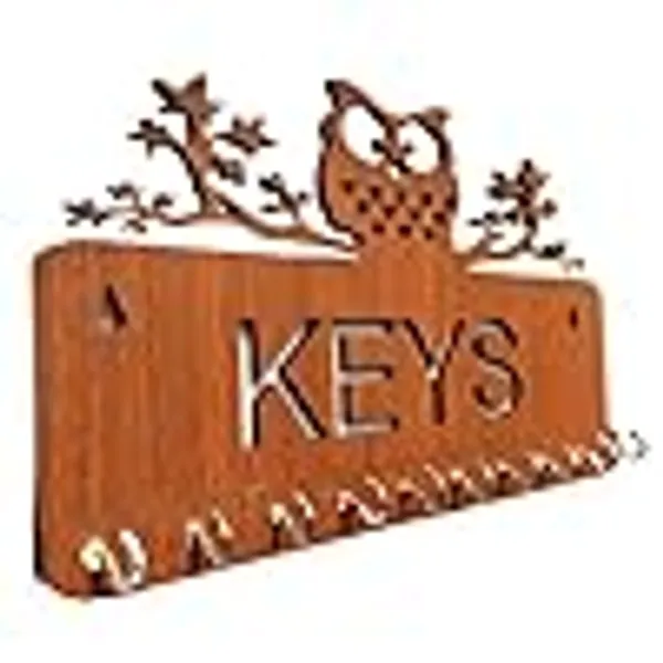 My_Dream_Carts_Owl_Key_Holder_-_Wooden_Stylish_Keys_Organizer_&_Stand_for_Home_Decor_-_Handcrafted_Key_Hanger_&_Chain_Holders_-_MDF_Wood_Wall_Mounted