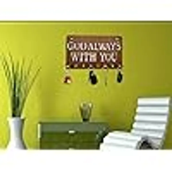 My_Dream_Carts_God_Always_with_You_Key_Holder_for_Wall_Stylish,_Wooden_Key_Hanger,_Key_Stand,_Keychain_Hanger,_Key_Chain_Holders_for_Home,_Wood_Wall_Mounted,_Designer_Motivational_Quotes_Key_Holders