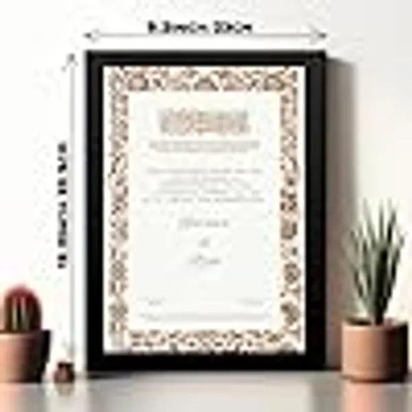 Black_Wood_Glossy_Framed_Wall_Art_/_Certificate_Frame_For_Frame