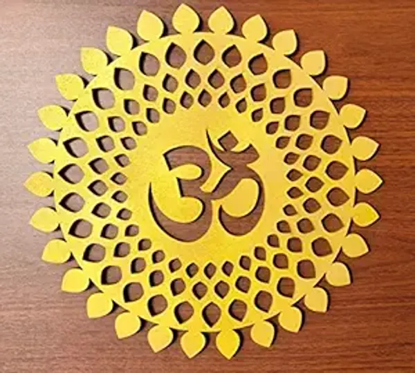 My_Dream_Carts_Golden_Om_Round_Decorative_Wall_Art_Mdf_Wooden_Om_Chakra_For_Temple,_Living_Room,_Bedroom,_Office,_Hotel,_Home_Decor_Items,_Gift_Item,_Mandala_Wall_Hanging_For_House_Decoration_60x60cm