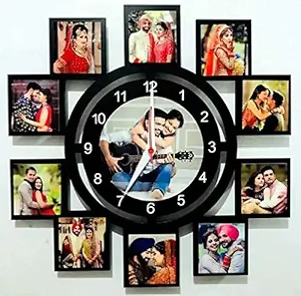 Multicolour_Pine_Wood_Polished_Personalized_Wall_Clock_For_Wall_Hang