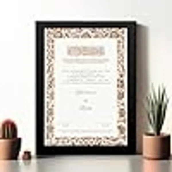 Black_Wood_Glossy_Framed_Wall_Art_/_Certificate_Frame_For_Frame