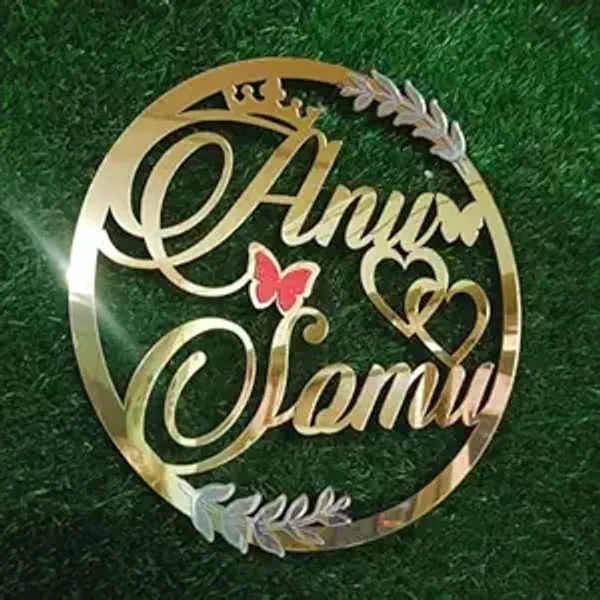Galaxy_Print_Creations_Customized_Acrylic_Round_Golden_Words_Shiny_Look_Wall_Decor_Hanging_Name,Home,_Office,_Hotel,_Shop_Decor,_Couple_Initial,_Anniversary_(12x12_inch)
