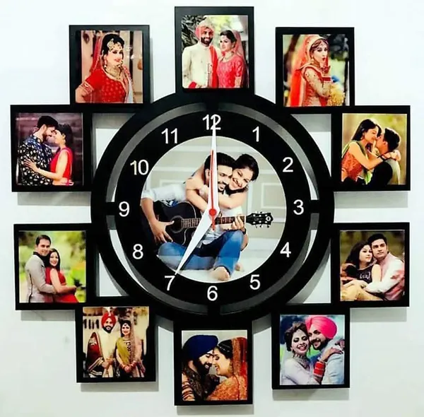 Multicolour_Pine_Wood_Polished_Personalized_Wall_Clock_For_Wall_Hang