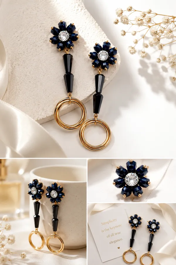 Radiant_Blossoms_Exquisite_Statement_Earrings_Cubic_Zirconia_Crystal_Copper_Glass_Drops_&_Danglers