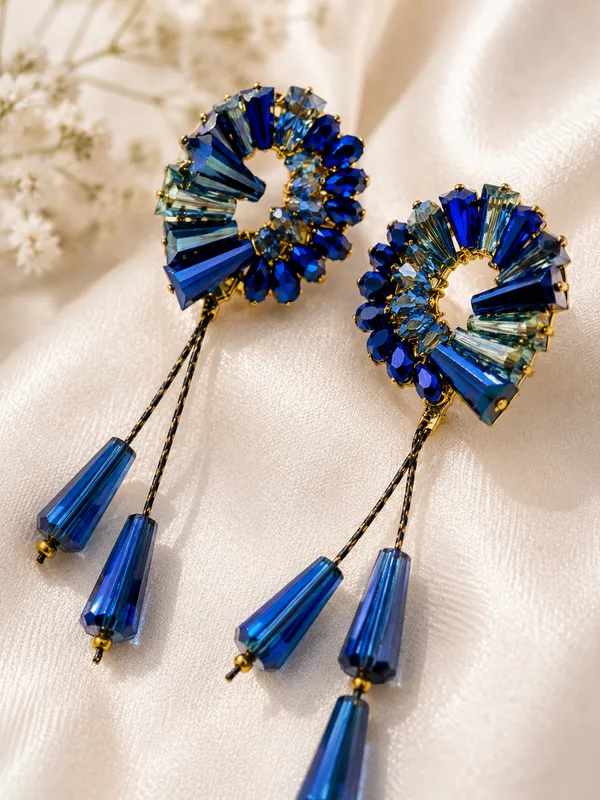 New_design_bead_earrings_perfect_for_everyday_and_any_outfit_Crystal_Brass,_Copper_Drops_&_Danglers,_Hoop_Earring,_Jhumki_Earring,_Tassel_Earring
