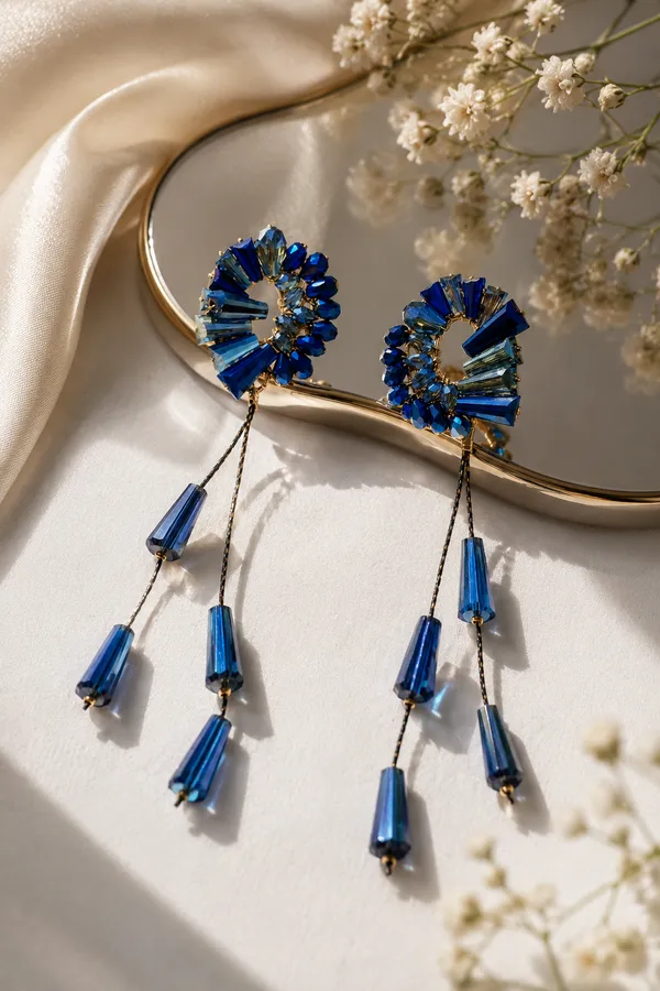 New_design_bead_earrings_perfect_for_everyday_and_any_outfit_Crystal_Brass,_Copper_Drops_&_Danglers,_Hoop_Earring,_Jhumki_Earring,_Tassel_Earring