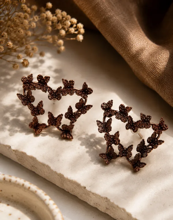 Delicate_Gold_Butterfly_Earrings_Alloy,_Brass_Stud_Earring