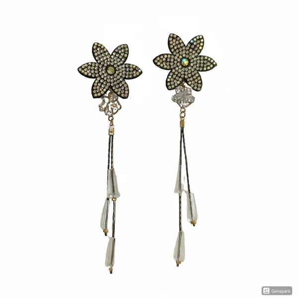 ATRACTIVE_SISTER_our_radiant_star_earrings_Crystal_Crystal_Alloy_Tassel_Earring_Earring_Set_Drops_&_Danglers