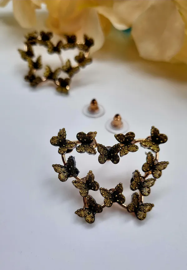 Delicate_Gold_Butterfly_Earrings_Brass,_Alloy_Stud_Earring