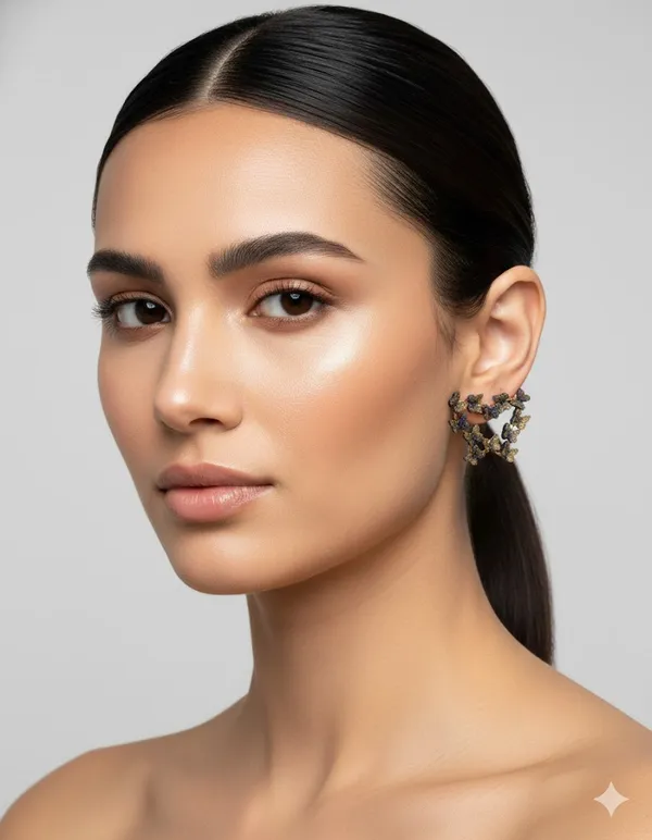 Delicate_Gold_Butterfly_Earrings_Brass,_Alloy_Stud_Earring