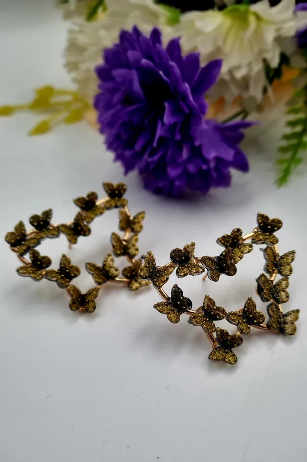 Delicate_Gold_Butterfly_Earrings_Brass,_Alloy_Stud_Earring