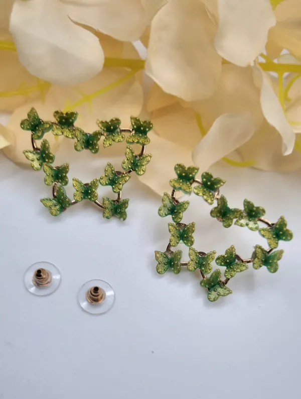 Delicate_Gold_Butterfly_Earrings_Crystal_Alloy,_Brass_Stud_Earring,_Drops_&_Danglers,_Hoop_Earring