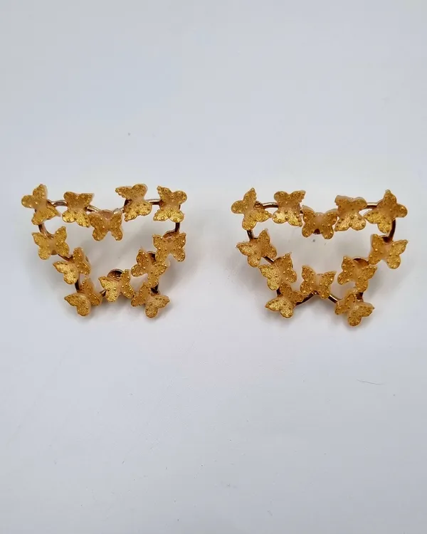 Delicate_Gold_Butterfly_Earrings_Crystal_Alloy,_Brass_Stud_Earring,_Drops_&_Danglers,_Hoop_Earring