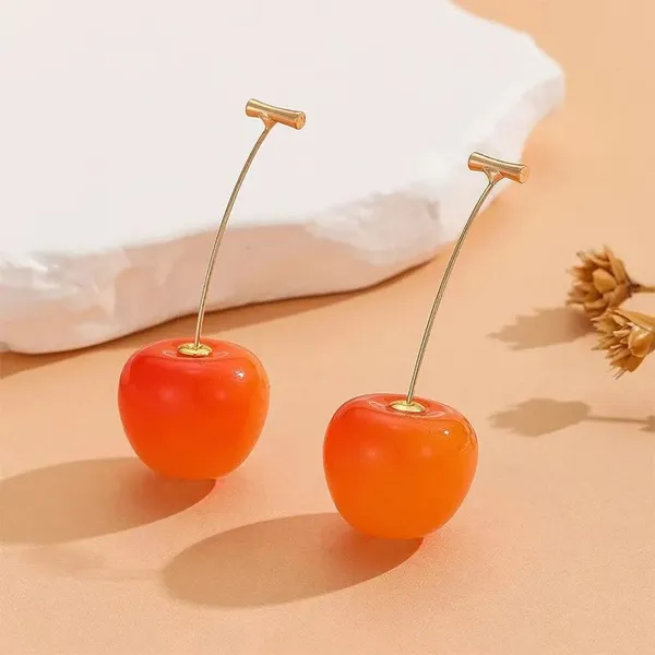 Creative_Cute_Cherry_Multicolor_Earring_Alloy_Drops_&_Danglers