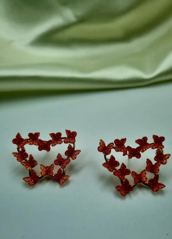 Delicate_Gold_Butterfly_Earrings_Crystal_Alloy,_Brass_Stud_Earring,_Drops_&_Danglers,_Hoop_Earring