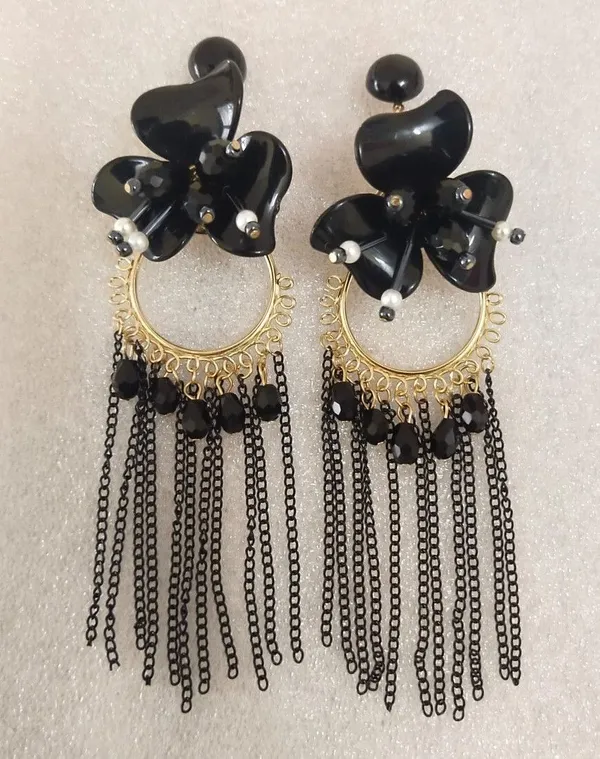 Tassel_Earrings_for_women_/girls_perfect_for_Any_outfit_Brass_Drops_&_Danglers_Crystal_Brass,_Crystal_Drops_&_Danglers