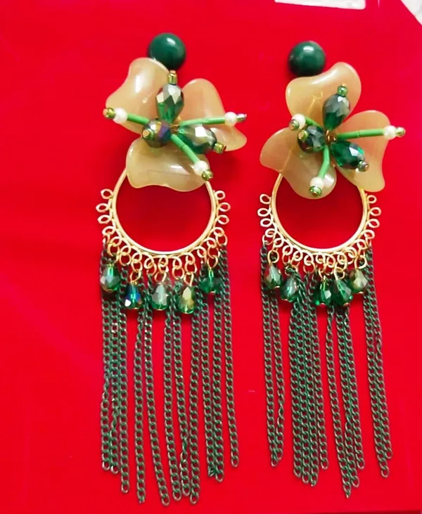 Tassel_Earrings_for_women_/girls_perfect_for_Any_outfit_Brass_Drops_&_Danglers_Crystal_Brass,_Crystal_Drops_&_Danglers