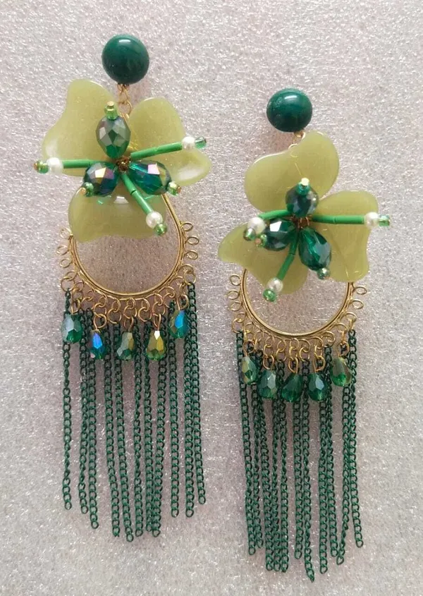 Tassel_Earrings_for_women_/girls_perfect_for_Any_outfit_Brass_Drops_&_Danglers_Crystal_Brass,_Crystal_Drops_&_Danglers