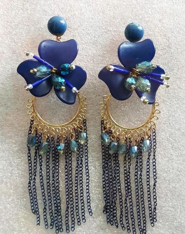 Tassel_Earrings_for_women_/girls_perfect_for_Any_outfit_Brass_Drops_&_Danglers_Crystal_Brass,_Crystal_Drops_&_Danglers