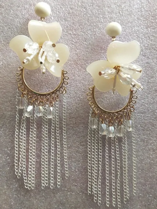 Tassel_Earrings_for_women_/girls_perfect_for_Any_outfit_Brass_Drops_&_Danglers_Crystal_Brass,_Crystal_Drops_&_Danglers