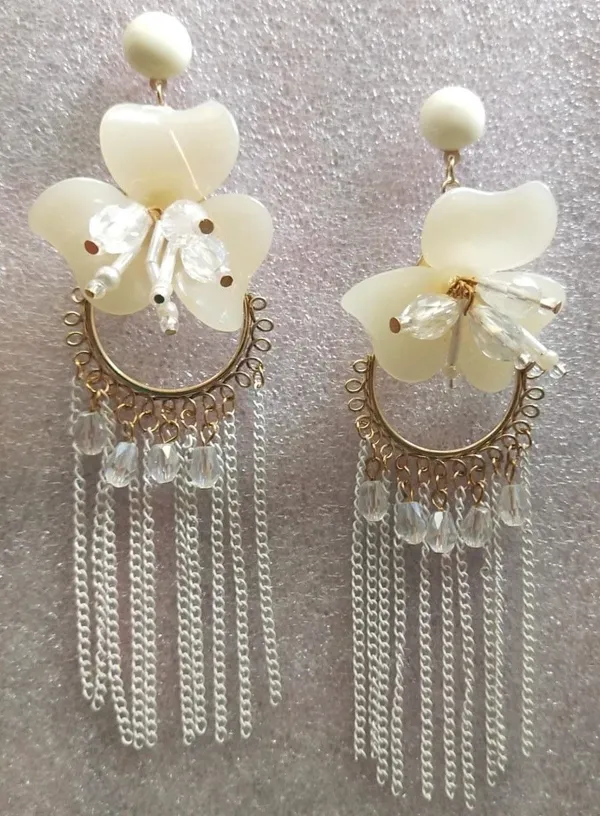 Tassel_Earrings_for_women_/girls_perfect_for_Any_outfit_Brass_Drops_&_Danglers_Crystal_Brass,_Crystal_Drops_&_Danglers