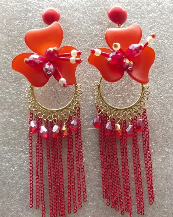 Tassel_Earrings_for_women_/girls_perfect_for_Any_outfit_Brass_Drops_&_Danglers_Crystal_Brass,_Crystal_Drops_&_Danglers