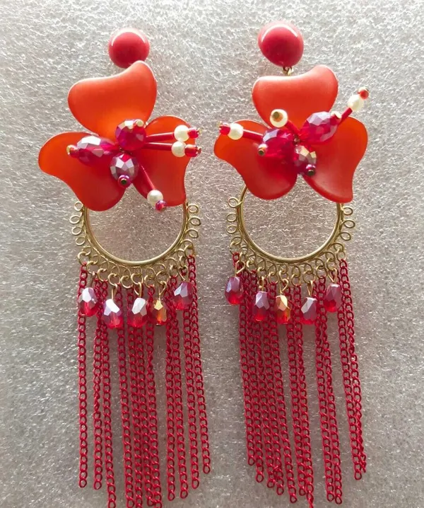 Tassel_Earrings_for_women_/girls_perfect_for_Any_outfit_Brass_Drops_&_Danglers_Crystal_Brass,_Crystal_Drops_&_Danglers