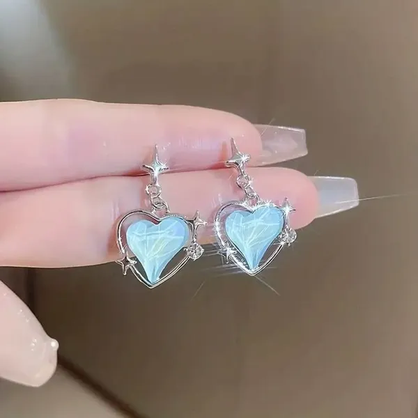 Heart_Shaped_Stud_Earrings_Alloy_Jewelry_Swarovski_Crystal_Alloy_Stud_Earring