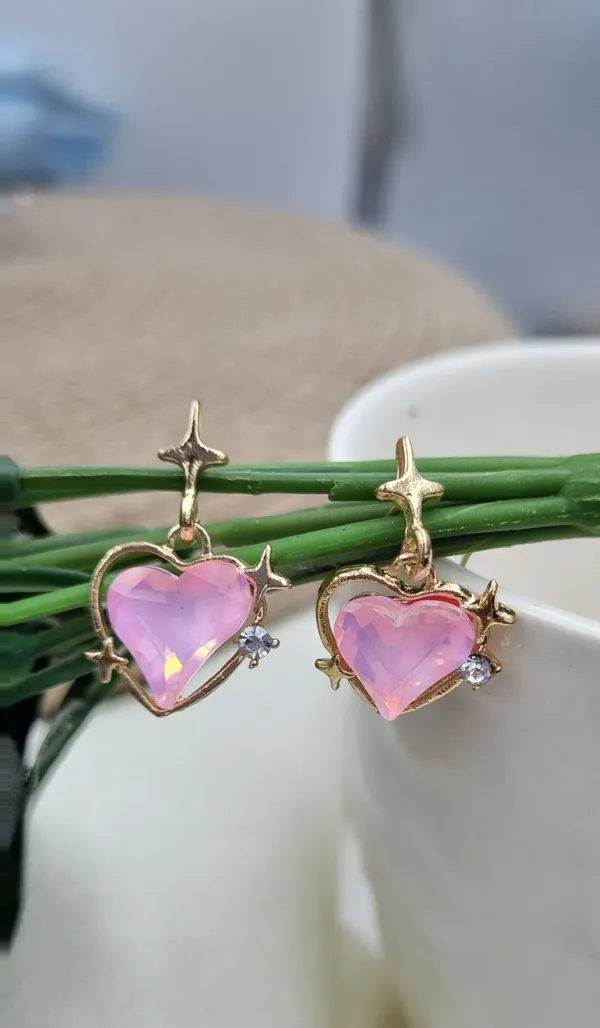 Heart_Shaped_Stud_Earrings_Alloy_Jewelry_Swarovski_Crystal_Alloy_Stud_Earring