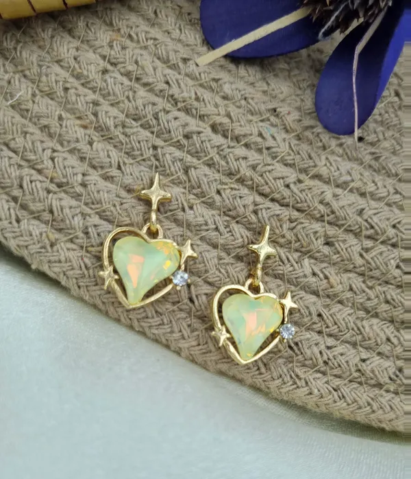 Heart_Shaped_Stud_Earrings_Alloy_Jewelry_Swarovski_Crystal_Alloy_Stud_Earring