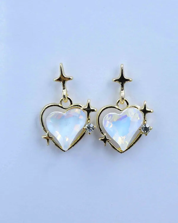 Heart_Shaped_Stud_Earrings_Alloy_Jewelry_Swarovski_Crystal_Alloy_Stud_Earring