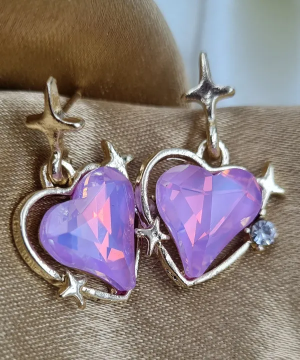 Heart_Shaped_Stud_Earrings_Alloy_Jewelry_Swarovski_Crystal_Alloy_Stud_Earring