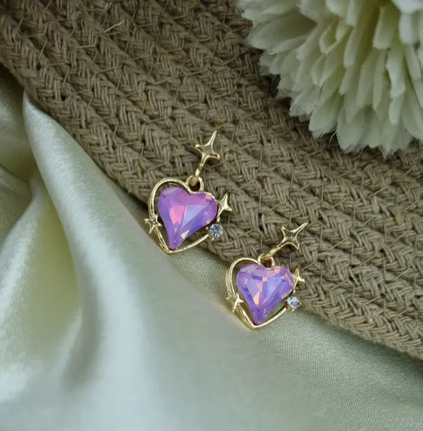 Heart_Shaped_Stud_Earrings_Alloy_Jewelry_Swarovski_Crystal_Alloy_Stud_Earring