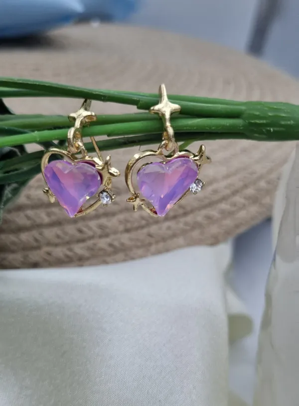 Heart_Shaped_Stud_Earrings_Alloy_Jewelry_Swarovski_Crystal_Alloy_Stud_Earring