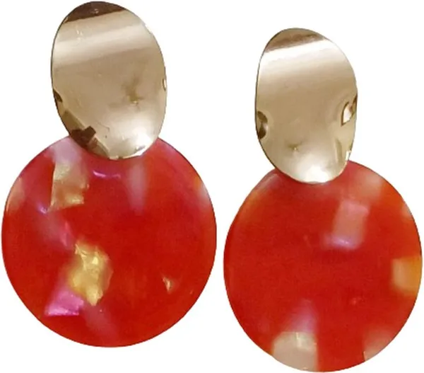 Modern_Marble_&_Brass_Earrings_–_Elegant_Statement_Jewelry_Brass_Stud_Earring
