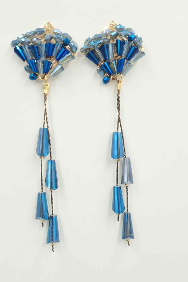 New_design_bead_earrings_perfect_for_everyday_and_any_outfit_Crystal_Crystal,_Brass_Drops_&_Danglers,_Earring_Set,_Chandbali_Earring,_Rhinestone_Studs