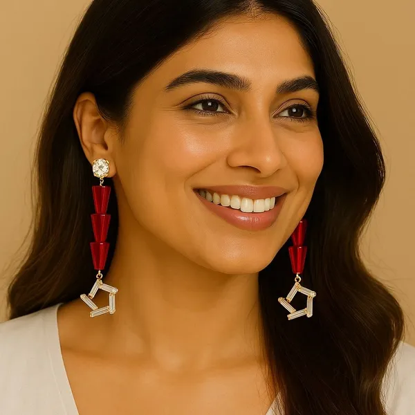Red_Long_Dangle_Earrings_for_Women_|_Stylish_Party_Wear_Earrings_Crystal_Crystal,_Brass_Drops_&_Danglers,_Earring_Set,_Stud_Earring