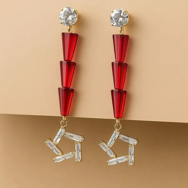 Red_Long_Dangle_Earrings_for_Women_|_Stylish_Party_Wear_Earrings_Crystal_Crystal,_Brass_Drops_&_Danglers,_Earring_Set,_Stud_Earring