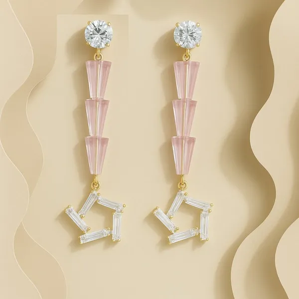 Pink_Long_Dangle_Earrings_for_Women_|_Stylish_Party_Wear_Earrings_Crystal_Crystal,_Brass_Drops_&_Danglers,_Earring_Set,_Stud_Earring