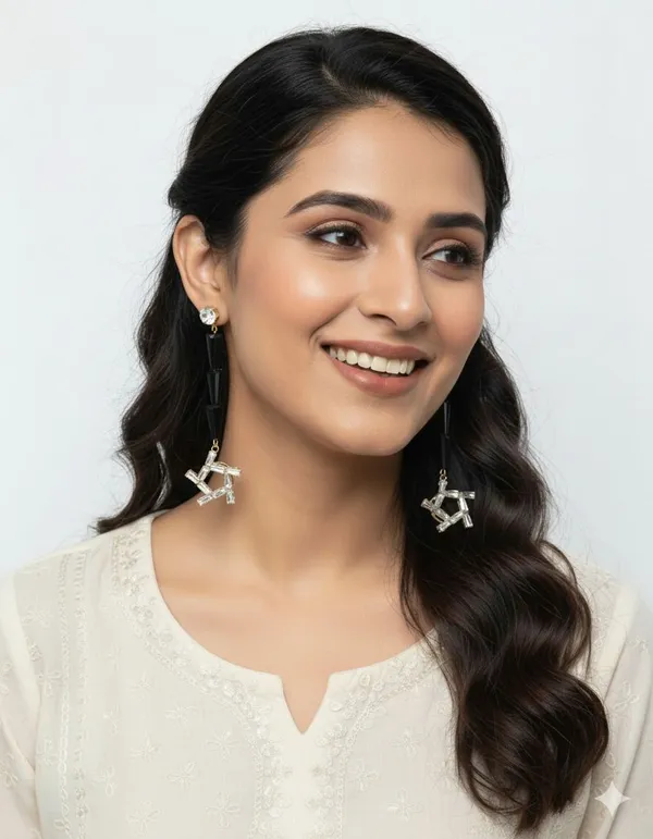 Black_Long_Dangle_Earrings_for_Women_|_Stylish_Party_Wear_Earrings_Crystal_Crystal,_Brass_Drops_&_Danglers,_Earring_Set,_Stud_Earring