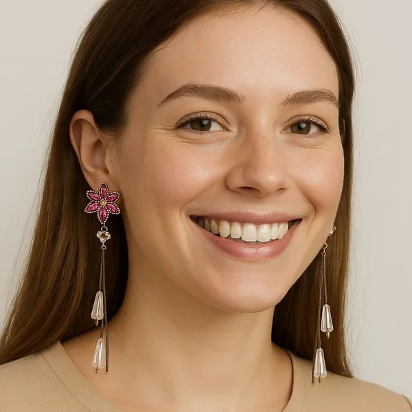 ATRACTIVE_SISTER_our_radiant_star_earrings_Crystal_Crystal,_Alloy_Tassel_Earring,_Earring_Set,_Drops_&_Danglers