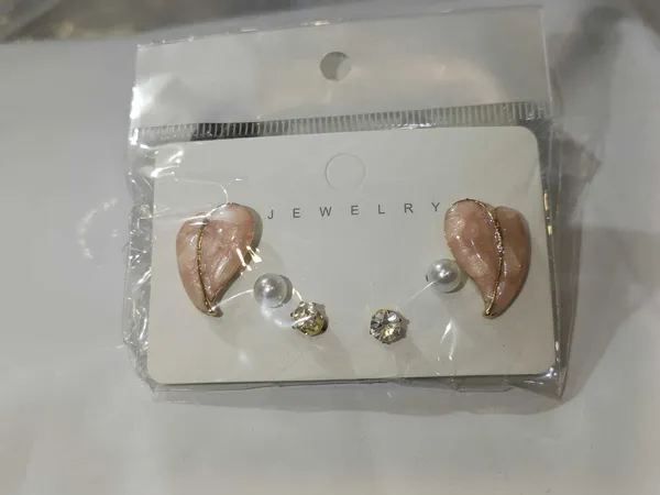 Trendy_Black_Heart,_Pearl_&_Stone_Stud_Earrings_Combo_Set_for_Women_Cubic_Zirconia_Brass_Stud_Earring