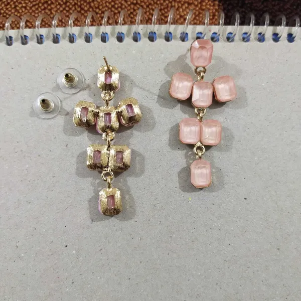 Trendy_Red_Geometric_Dangler_Earrings_for_Women_&_Girls_|_Party_Wear_Crystal_Brass,_Gold_Drops_&_Danglers