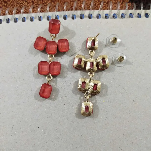 Trendy_Red_Geometric_Dangler_Earrings_for_Women_&_Girls_|_Party_Wear_Crystal_Brass,_Gold_Drops_&_Danglers