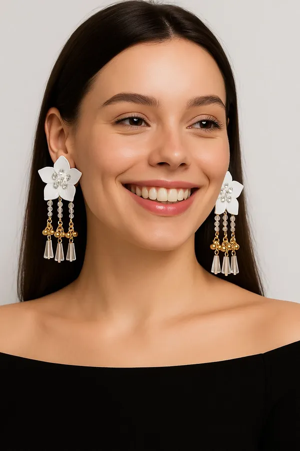 Elegant_Flower_Earrings_with_Gold_Accents_Cubic_Zirconia_Brass_Drops_&_Danglers