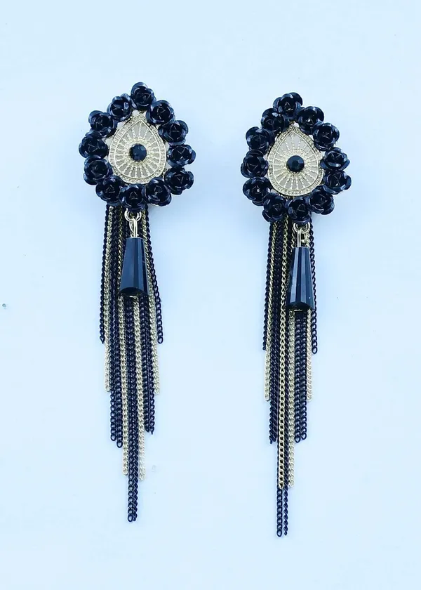 Alluring_Drop_Earrings_with_Delicate_Gold_Chains_and_Tassels_Crystal_Alloy_Drops_&_Danglers