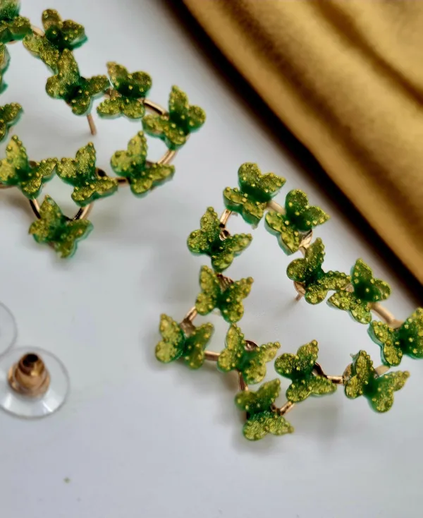 Delicate_Gold_Butterfly_Earrings_Brass,_Alloy_Stud_Earring